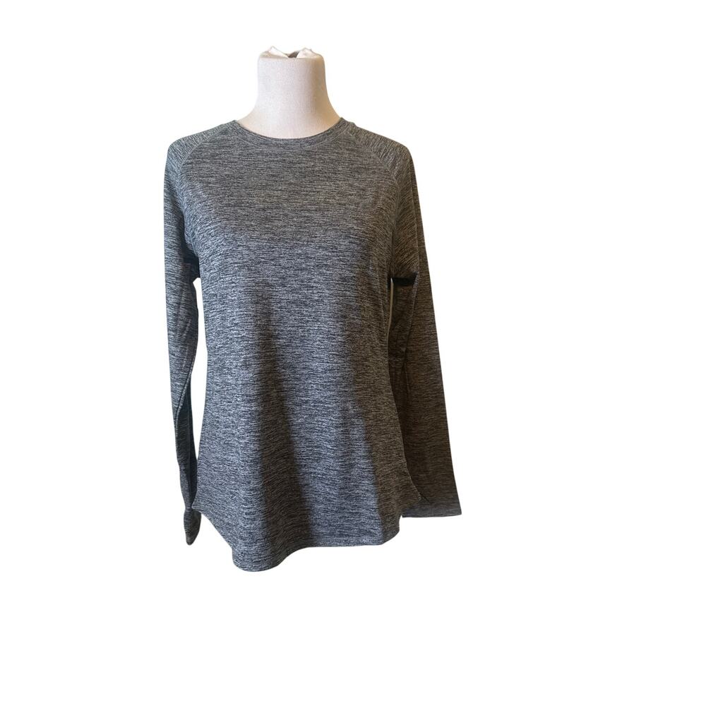 Cuddl Duds Climate Right Top Womens Thermal Base Layering Black Gray Comfy Wear